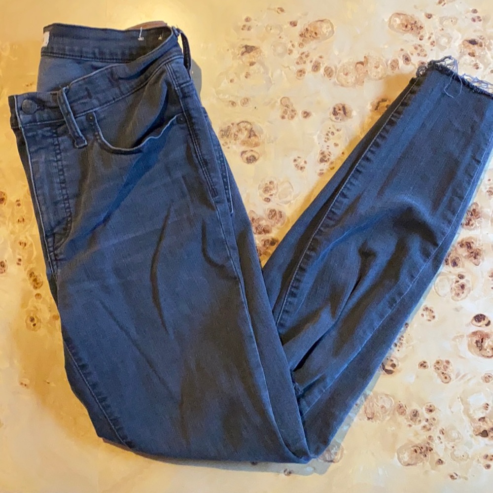 Madewell 9” high rise skinny jeans - grey